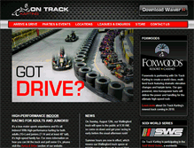 Tablet Screenshot of ontrackkarting.com